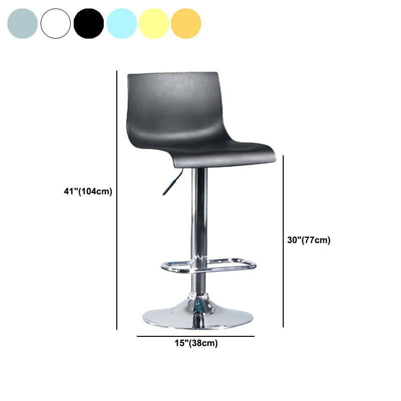 Plastic Adjustable Counter Bar Stool Modern Indoor Counter Stool with Swivel