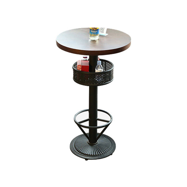 Modern 1/2/3 Pieces Wooden Pub Table Set Fixed Table Counter Table for Dining Room