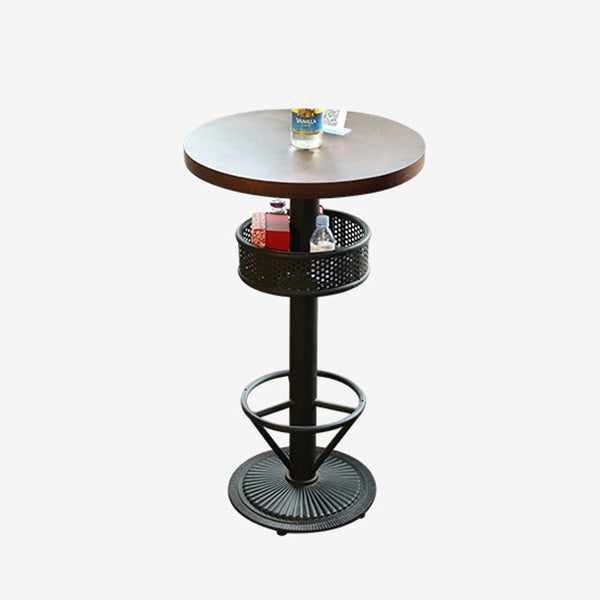 Modern 1/2/3 Pieces Wooden Pub Table Set Fixed Table Counter Table for Dining Room