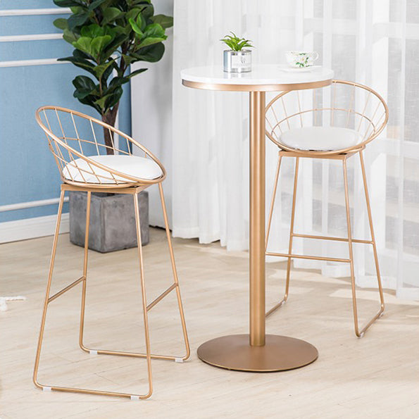 Glam 1/2/3 Pieces Sintered Stone Bar Table Set Round Counter Set for Home Use