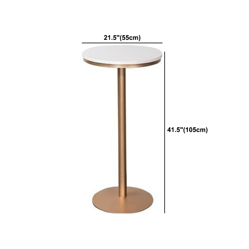 Glam 1/2/3 Pieces Sintered Stone Bar Table Set Round Counter Set for Home Use