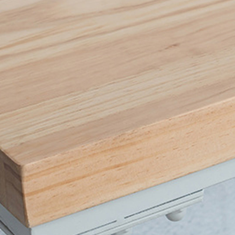 1/5 Pieces Modern Rectangular Pub Table Set Wooden Counter Table with High Stools