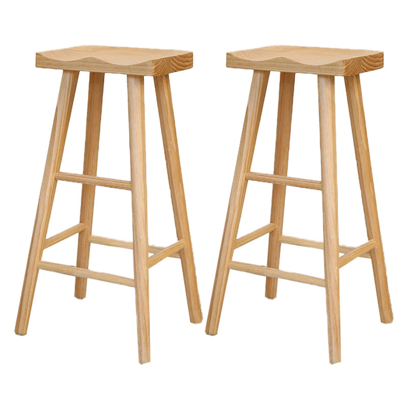 Glam 1/2/3 Pieces Bar Table Set Rectangle Bar Table with Wooden High Stools for Home