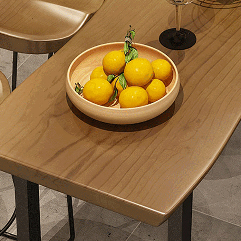 Industrial 1/2/9 Pieces Bar Table Set Rectangle Bar Table with High Stools