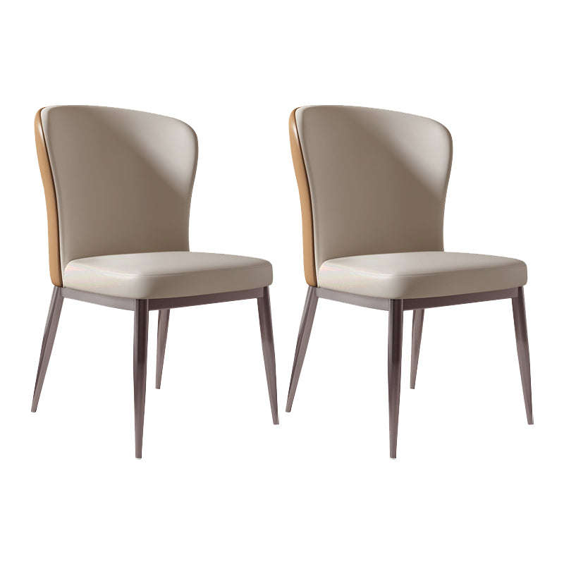 Designer Dining Set 1/2/4/5/7 Pieces Stone and Metal Dinette Set in White