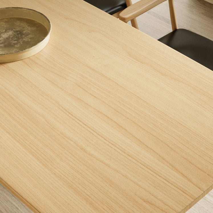 Solid Wood Dining Set 1/2/4/5/7 Pcs Double Pedestal Table with Bench and Chairs