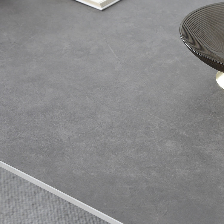 Modern Sintered Stone Top Dining Set Rectangle 1/3/4/5 Pieces Wooden Dining Room Table Set