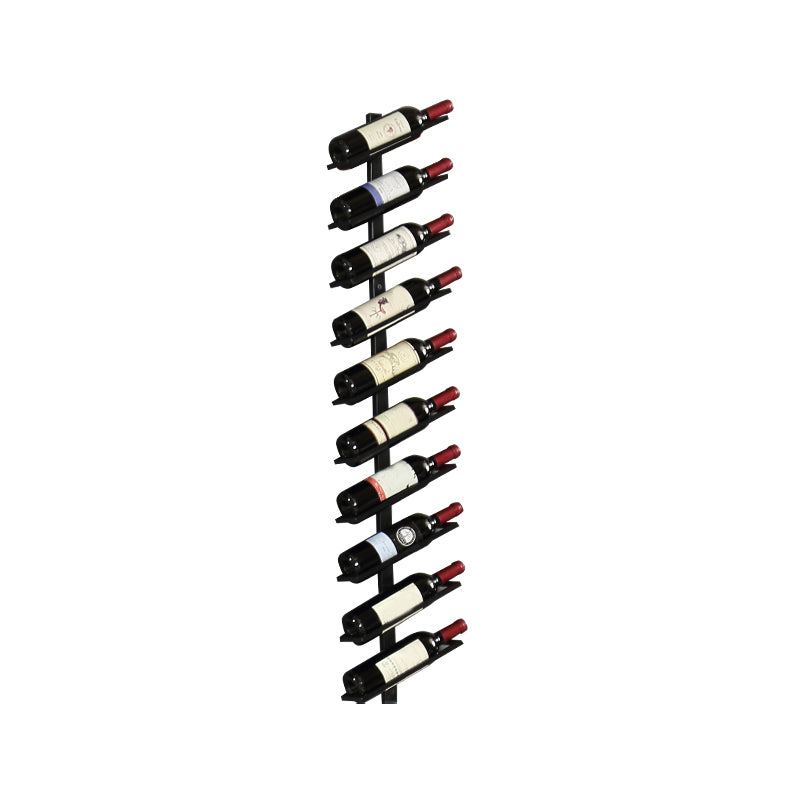 Industrial Mental Wine Bottle Rack Wall Mounted Bottle Rack for Bar and Restaurant