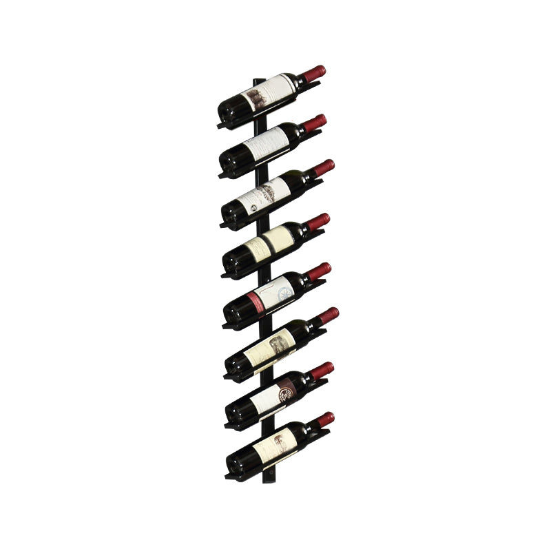 Industrial Mental Wine Bottle Rack Wall Mounted Bottle Rack for Bar and Restaurant