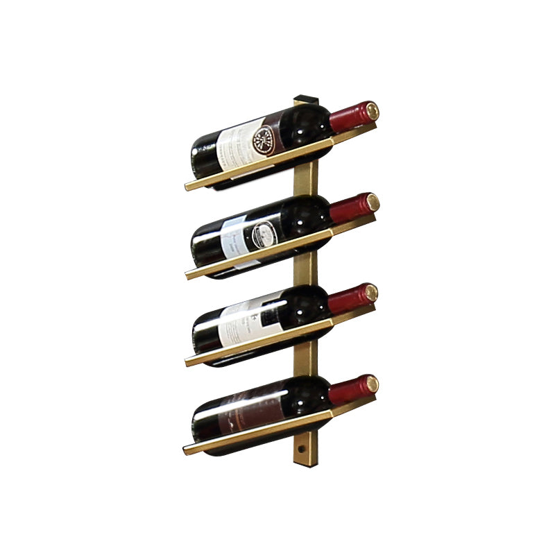 Industrial Mental Wine Bottle Rack Wall Mounted Bottle Rack for Bar and Restaurant