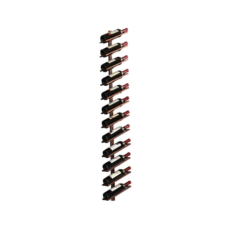 Industrial Mental Wine Bottle Rack Wall Mounted Bottle Rack for Bar and Restaurant