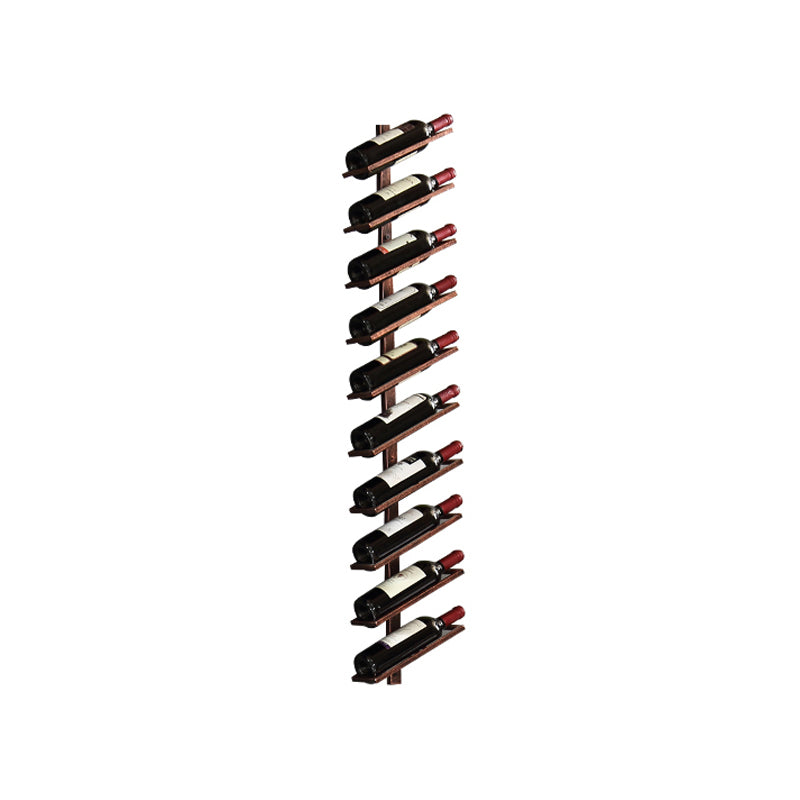 Industrial Mental Wine Bottle Rack Wall Mounted Bottle Rack for Bar and Restaurant