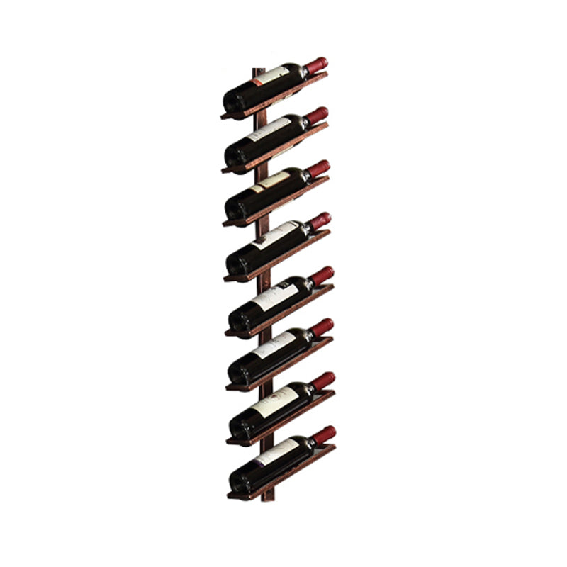 Industrial Mental Wine Bottle Rack Wall Mounted Bottle Rack for Bar and Restaurant