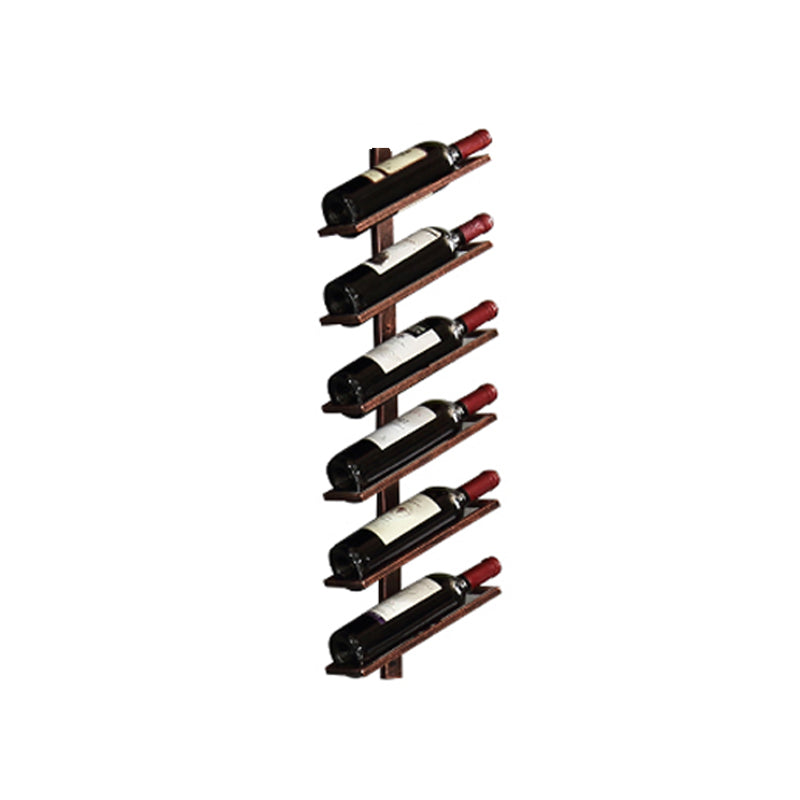 Industrial Mental Wine Bottle Rack Wall Mounted Bottle Rack for Bar and Restaurant