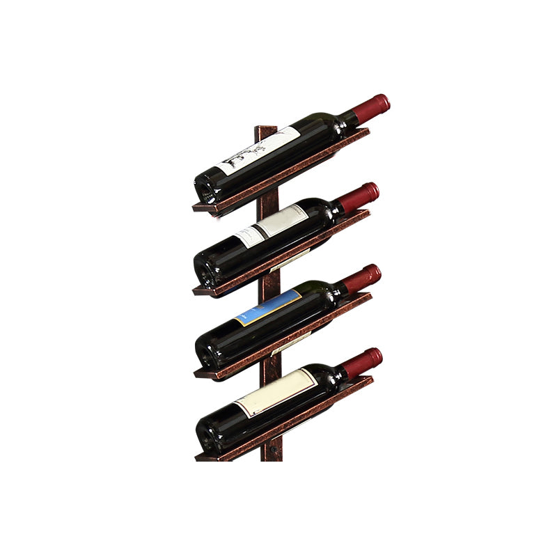 Industrial Mental Wine Bottle Rack Wall Mounted Bottle Rack for Bar and Restaurant