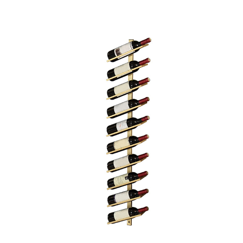 Industrial Mental Wine Bottle Rack Wall Mounted Bottle Rack for Bar and Restaurant