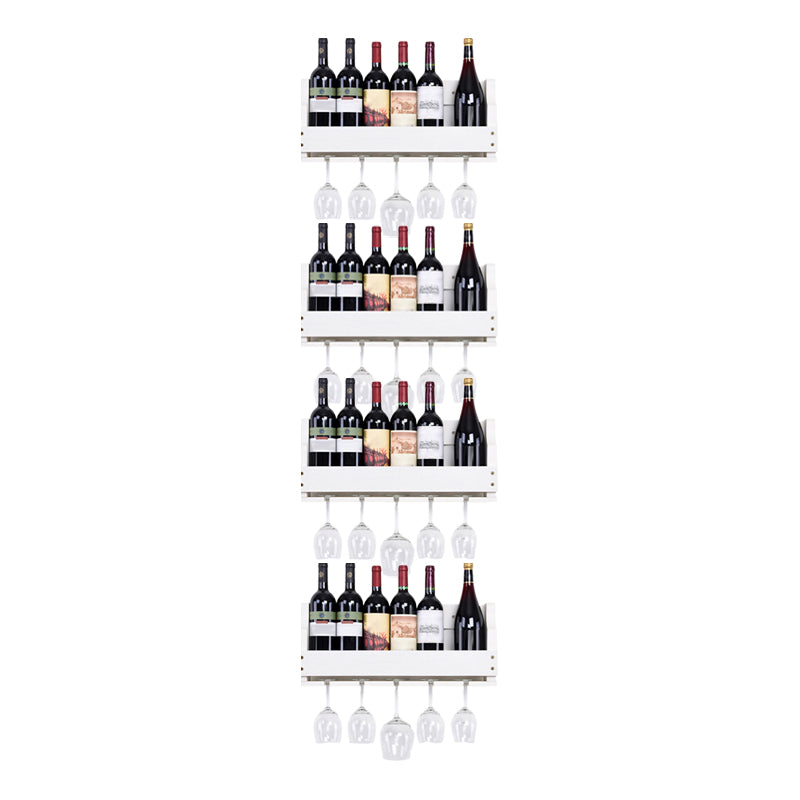 Wood Modern Wine Rack 4.8"Wx9.4"H 12-Bottle Wine Racks for Living Room