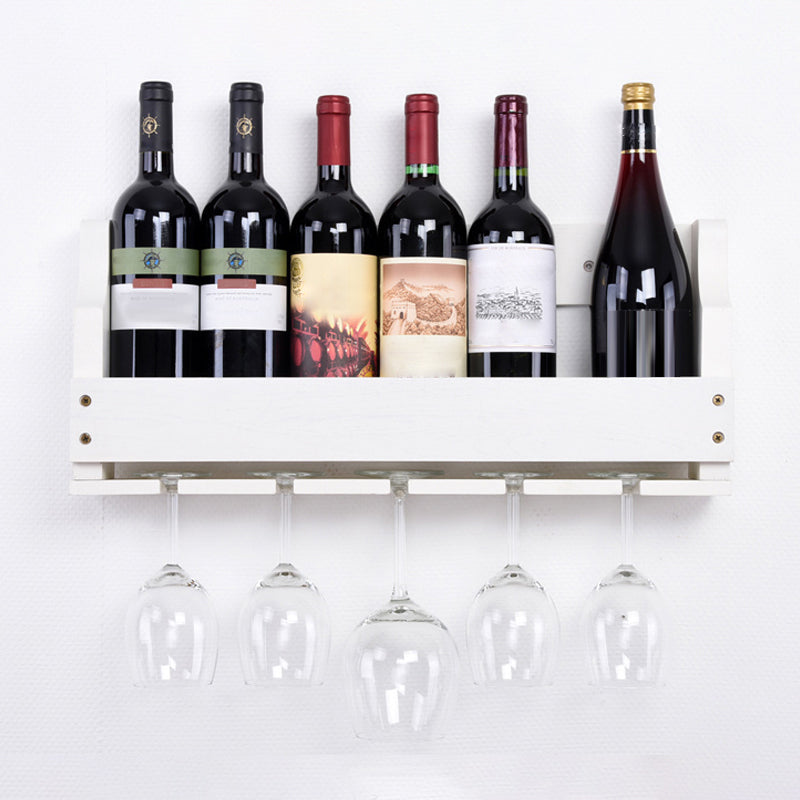 Wood Modern Wine Rack 4.8"Wx9.4"H 12-Bottle Wine Racks for Living Room