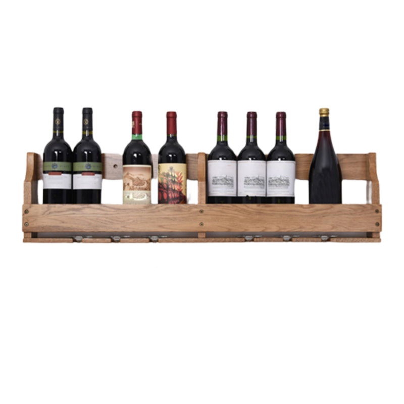 Wood Modern Wine Rack 4.8"Wx9.4"H 12-Bottle Wine Racks for Living Room