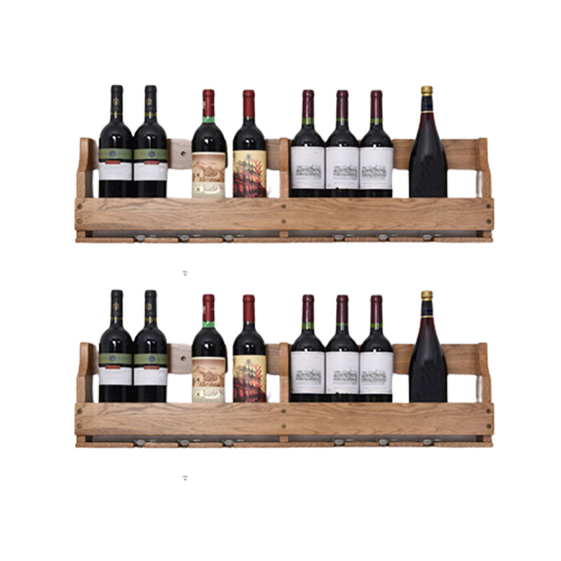 Wood Modern Wine Rack 4.8"Wx9.4"H 12-Bottle Wine Racks for Living Room