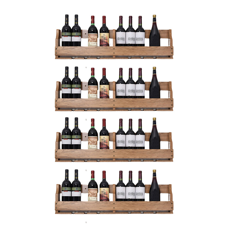 Wood Modern Wine Rack 4.8"Wx9.4"H 12-Bottle Wine Racks for Living Room