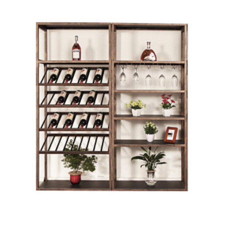 Contemporary Floor Wine Bottle Rack Iron Bottle Holder for Kitchen