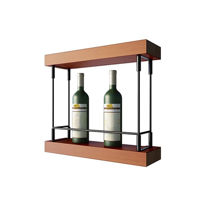 Modern Floor Wine Holder Rack Metal Wine Holder Rack with Shelf