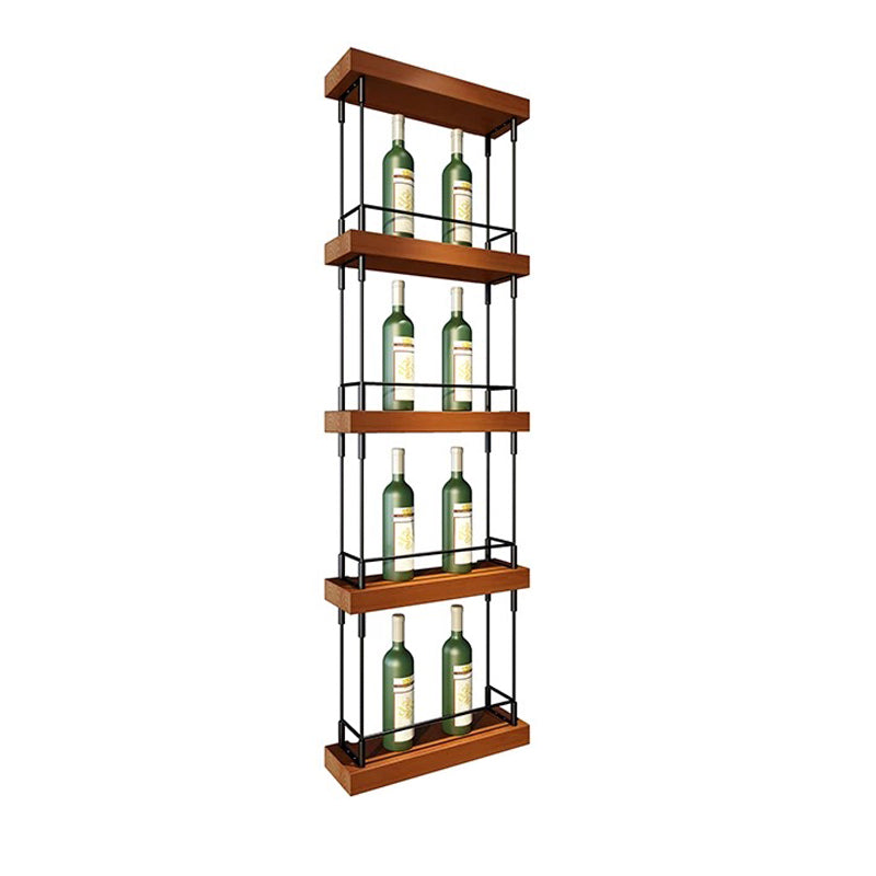 Modern Floor Wine Holder Rack Metal Wine Holder Rack with Shelf