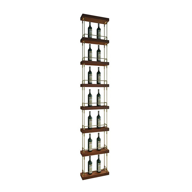 Modern Floor Wine Holder Rack Metal Wine Holder Rack with Shelf