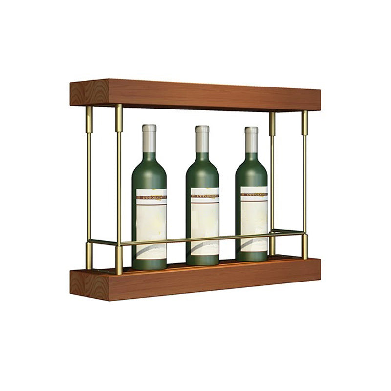 Modern Floor Wine Holder Rack Metal Wine Holder Rack with Shelf