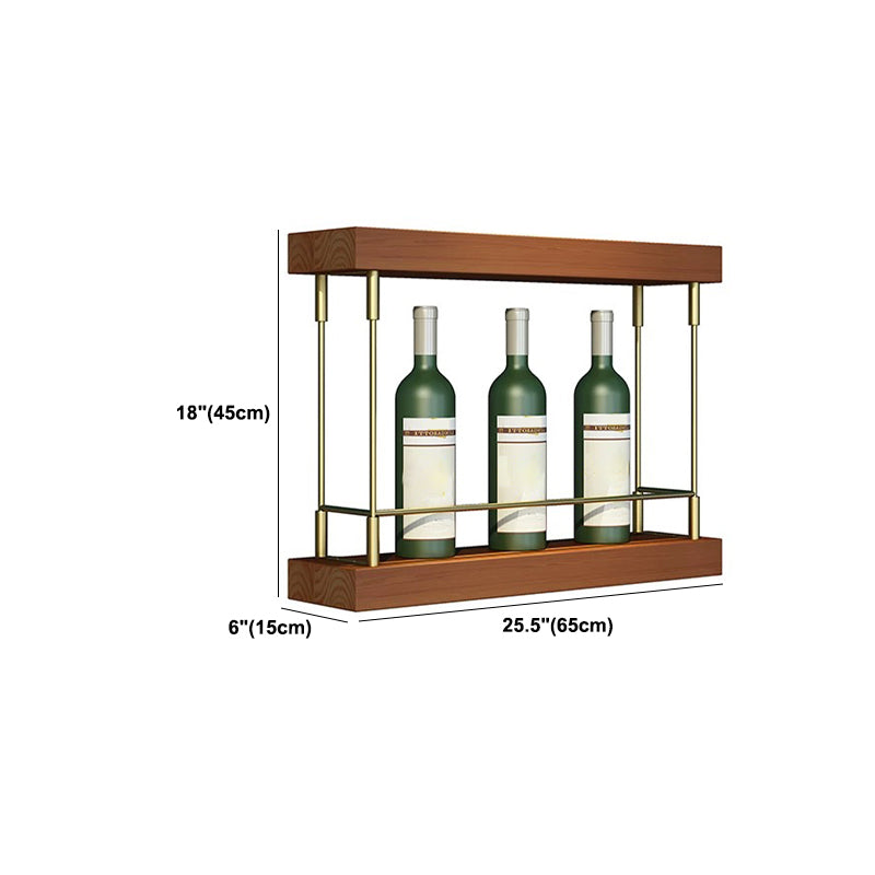 Modern Floor Wine Holder Rack Metal Wine Holder Rack with Shelf