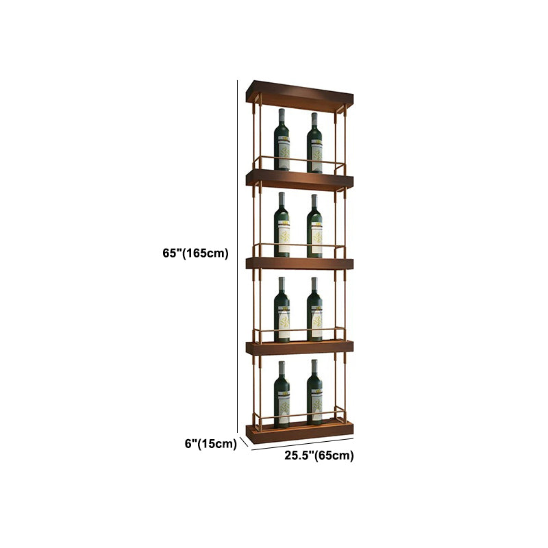 Modern Floor Wine Holder Rack Metal Wine Holder Rack with Shelf