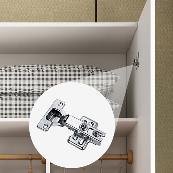 Modern Matte Finish Wardrobe for Home Wood Storage Cabinet with Hinged Door