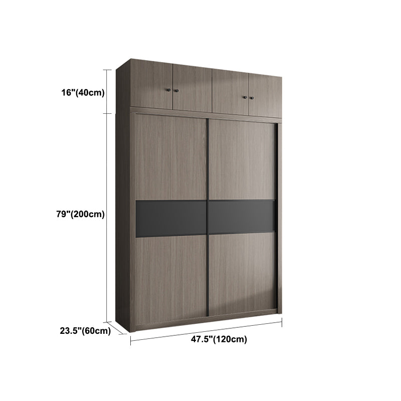 Engineered Wood Wardrobe Armoire With Shelves Modern Wardrobe Closet
