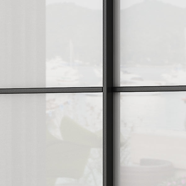 White and Black Wardrobe Armoire Engineered Wood Wardrobe Closet