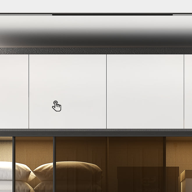 White and Black Wardrobe Armoire Engineered Wood Wardrobe Closet