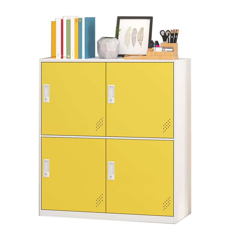 Metal Storage Cabinet Contemporary Non-Hanging Armoire for Home