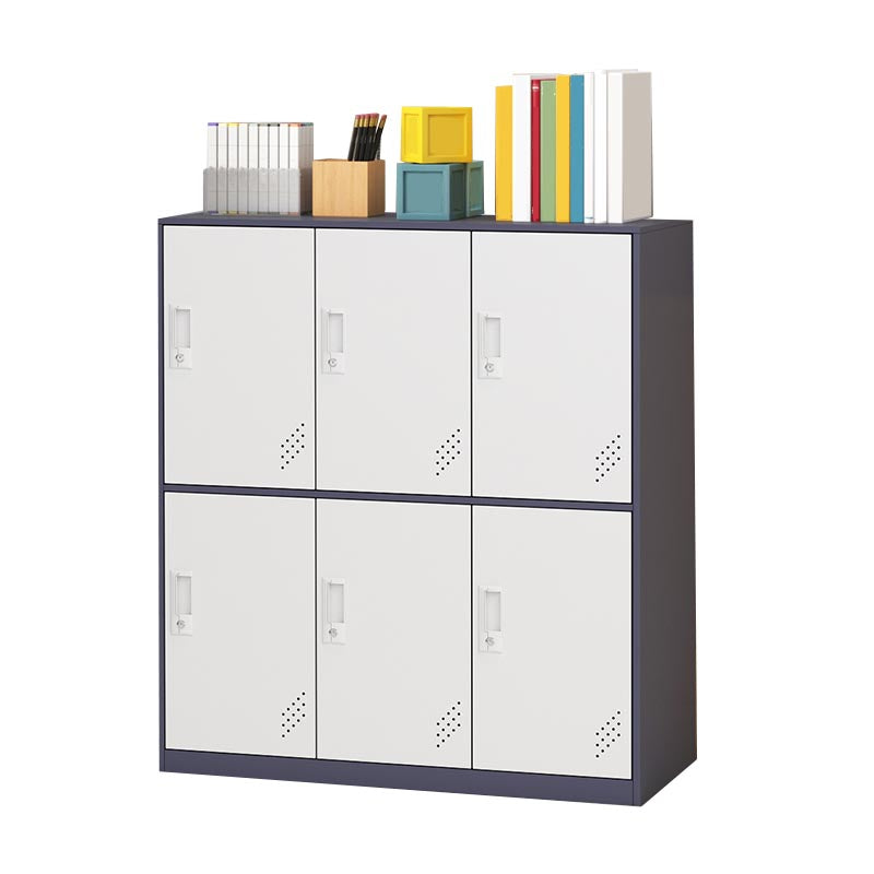 Metal Storage Cabinet Contemporary Non-Hanging Armoire for Home