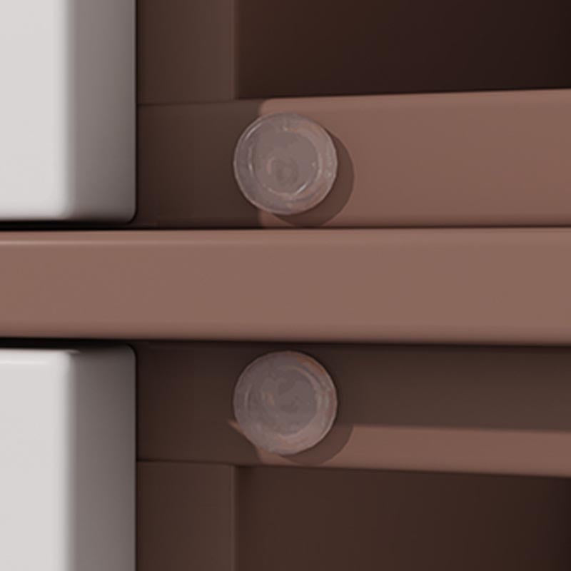 Metal Storage Cabinet Contemporary Non-Hanging Armoire for Home