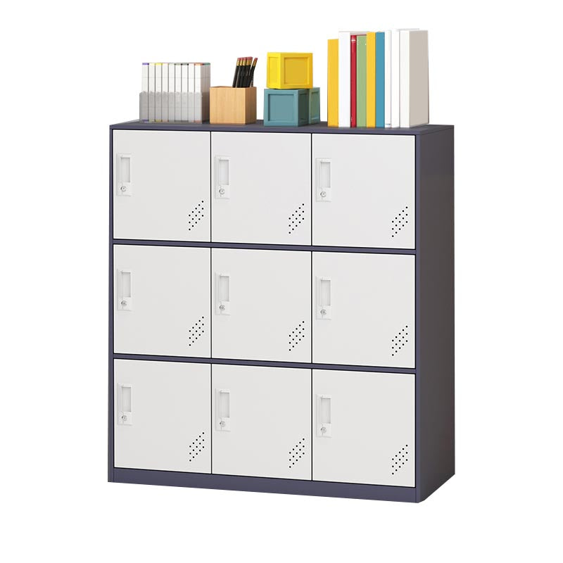 Metal Storage Cabinet Contemporary Non-Hanging Armoire for Home