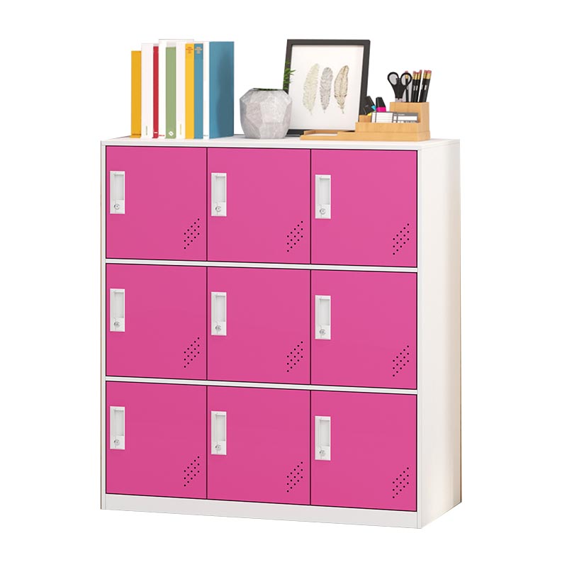 Metal Storage Cabinet Contemporary Non-Hanging Armoire for Home