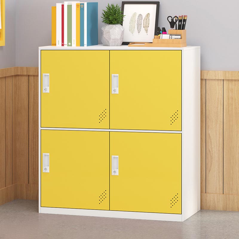 Metal Storage Cabinet Contemporary Non-Hanging Armoire for Home