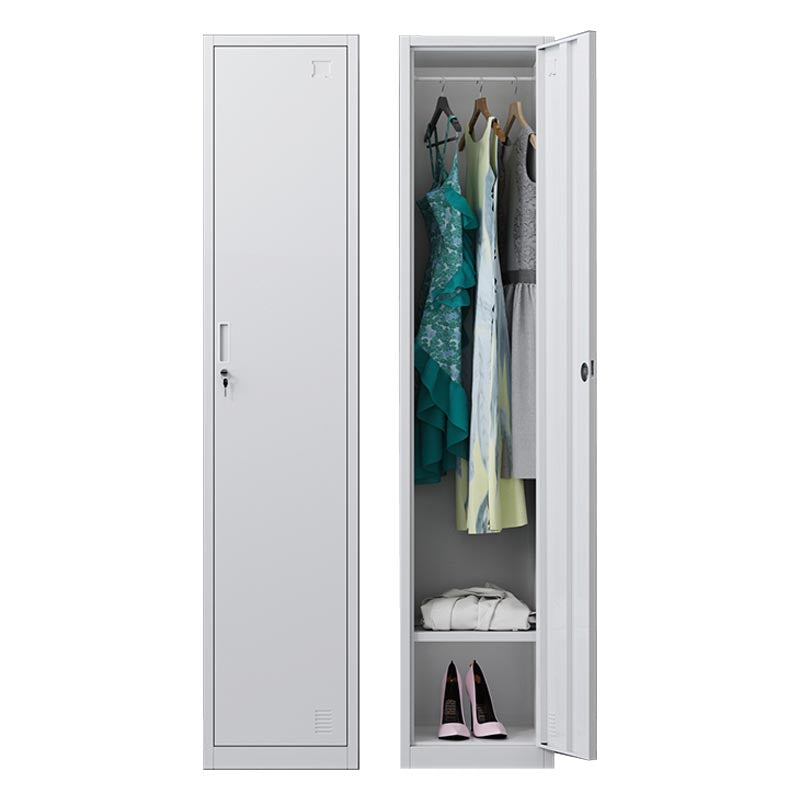 Hinged Wardrobe Cabinet Contemporary Metal Wardrobe for Bedroom