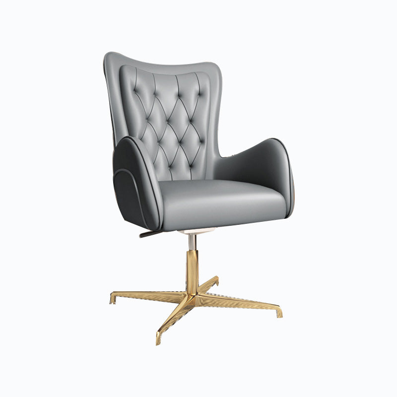 Modern Leatherette and Mesh Executive Chair Upholstered Mid-back Task Chair
