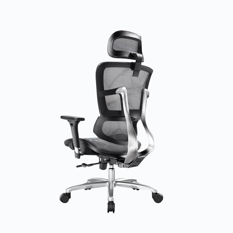 Velvet Task Chair Modern Home High-back Office Chair Ribbed Swivel