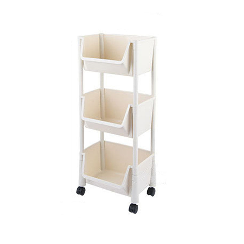 Modern Plastic Bookshelf Etagere Vertical  Open Shelf Bookcase