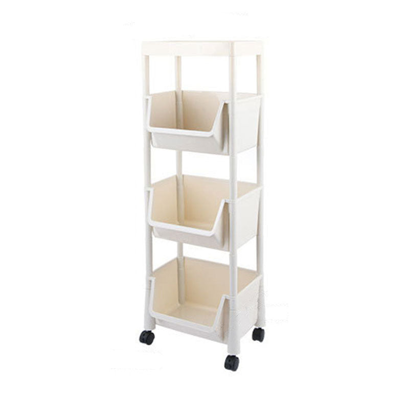 Modern Plastic Bookshelf Etagere Vertical  Open Shelf Bookcase