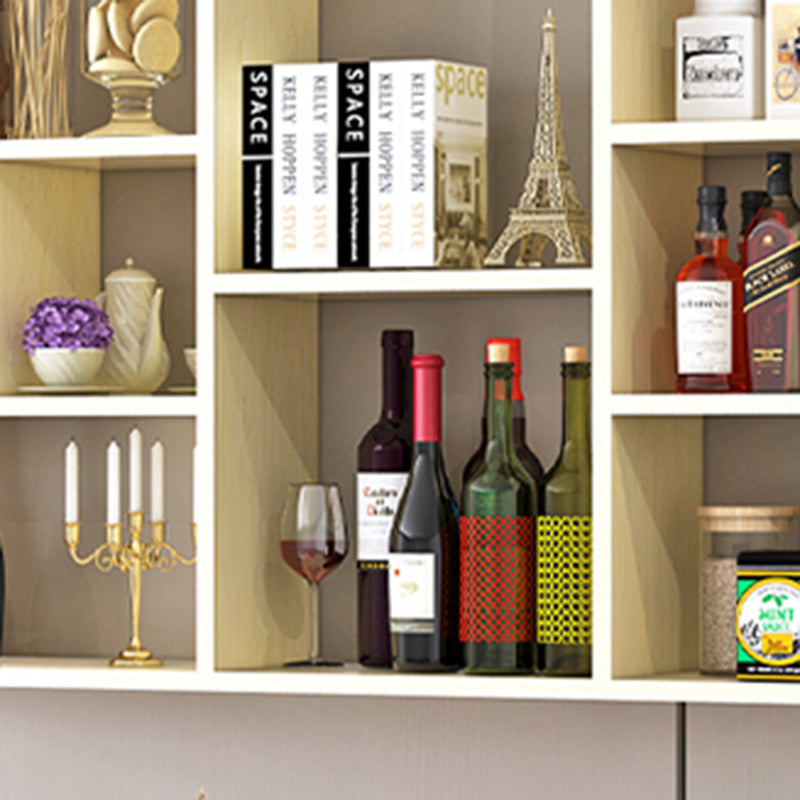 Contemporary Wooden Shelf Bookcase Wall Mounted Floating Bookcase