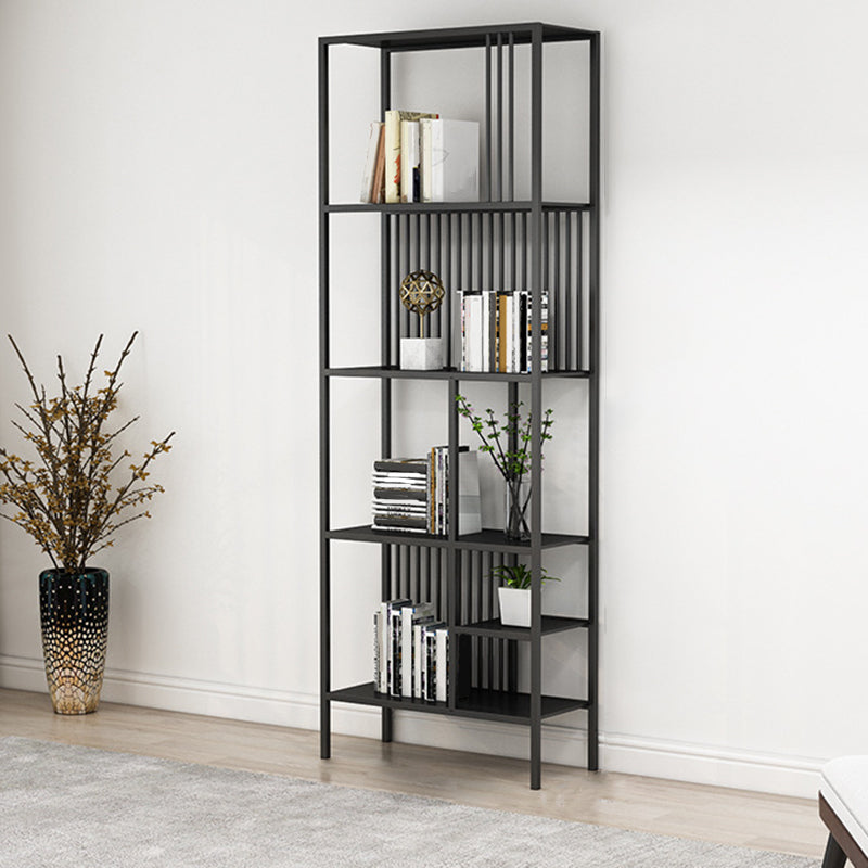 Black and Gold Modern Shelf Bookcase Metal Open Shelf for Home