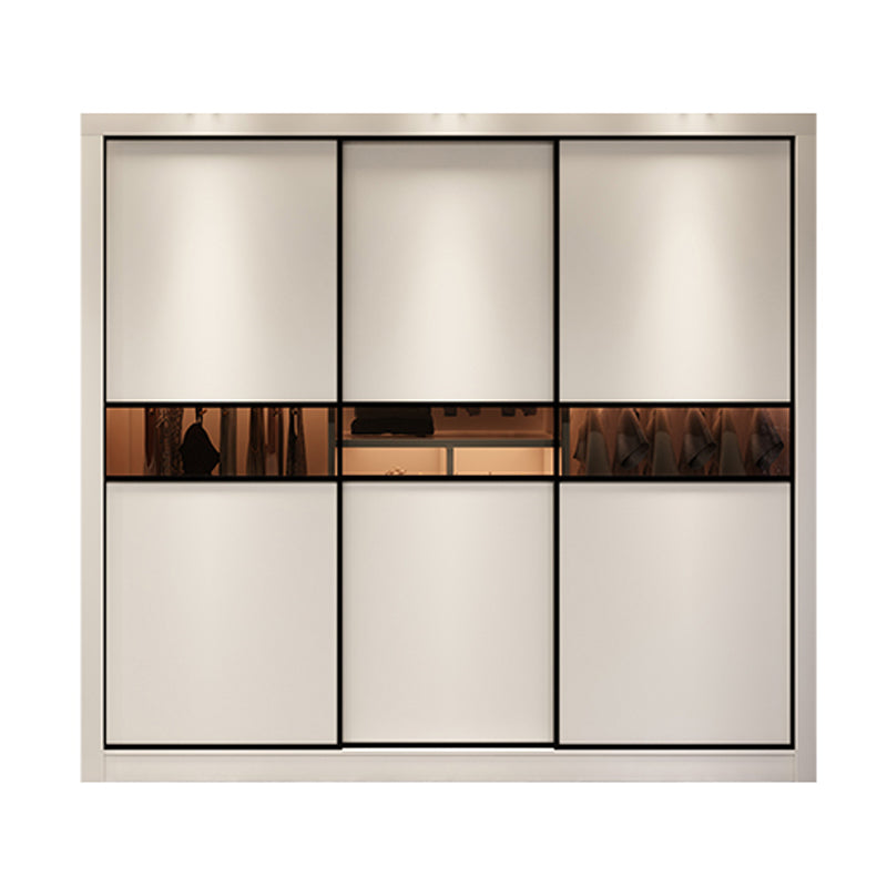 Contemporary Wardrobe Armoire Wooden Wardrobe Cabinet with Shelves